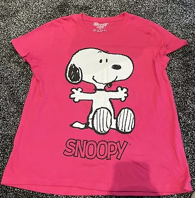 Buy Pink Snoopy T Shirt (size 10-12) • 2.50£