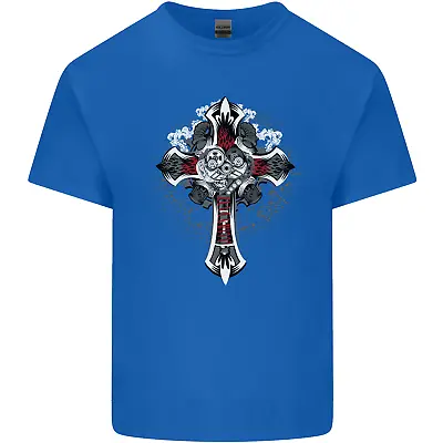 Buy Steampunk Cross Gothic Heavy Metal Biker Mens Cotton T-Shirt Tee Top • 8.75£