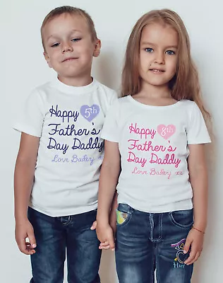 Buy Father's Day  T Shirt/bodysuit First, Second, Third........Childrens/ Kids/ Baby • 10.31£
