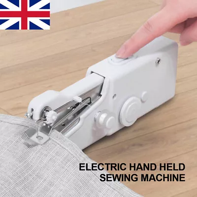Buy Mini Handheld Cordless Sewing Machine Hand Held Thread Stitch Clothes Portable • 7.39£
