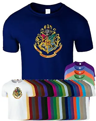 Buy Harry Potter DEATHLY Kids T-Shirt Hogwarts House Crest Ornate Present T-Shirt • 7.99£