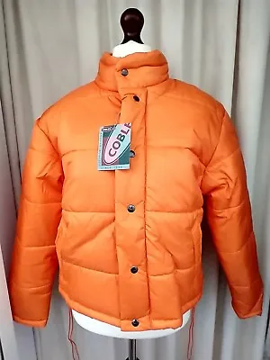 Buy Orange Puffer Jacket With Hood In Collar Size: S • 15£
