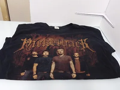 Buy XL Original 2010 Nickelback Concert Tour Black Band T-Shirt W/Dates XL • 47.25£