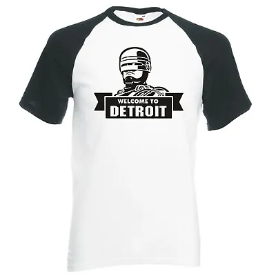 Buy Inspired By Robocop  Welcome To Detroit  Raglan Baseball T-shirt • 14.99£