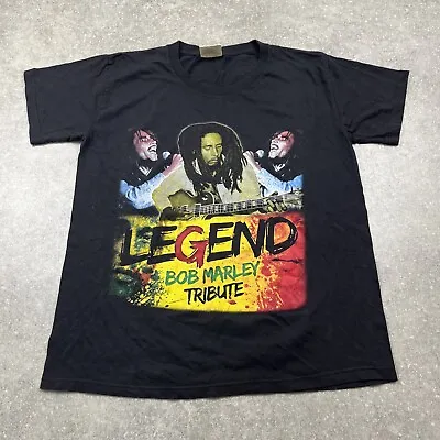 Buy Bob Marley Tribute T-shirt Black Graphic Size XL Veterans In Action • 10£