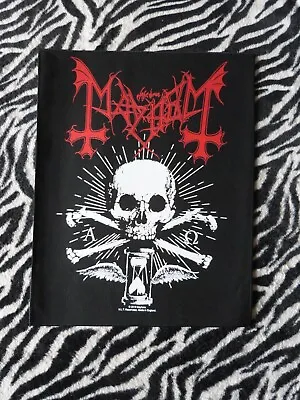 Buy Mayhem - Alpha Omega Daemon - Printed Back Patch New Official Band Merch • 9.99£