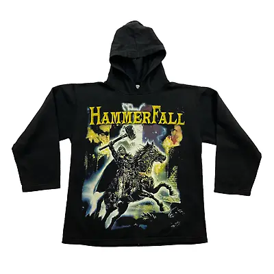 Buy HammerFall Legacy Of Kings Hoodie | Vintage 90s Heavy Metal Band Hoody VTG • 53.21£