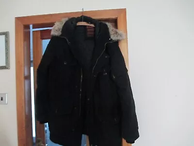Buy Schott N.Y.C. Heavyweight Hooded Army Type Jacket Size XL • 75£