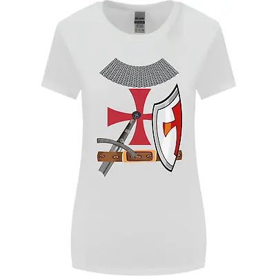 Buy Knights Templar Fancy Dress St Georges Day Womens Wider Cut T-Shirt • 8.75£