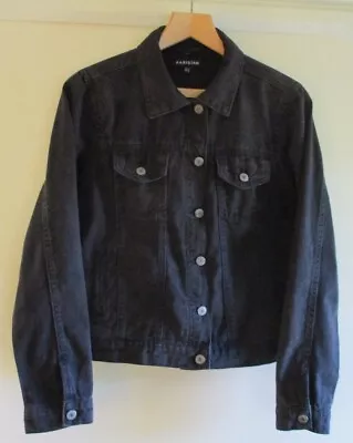 Buy Parisian Black Cotton Denim Long/S Jeans Jacket 12 • 8.50£