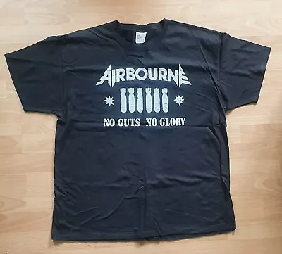 Buy Airbourne T-shirt - No Guts, No Glory - Size XL Brand New (24) • 12£