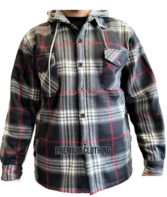 Buy EX STORE Lumber Jackets 8808 Mens LINED Quilted Fleece Shirt Sherpa Flannel Warm • 14.99£