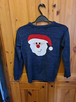 Buy Next Knitted Boys Christmas Jumper 8yrs • 6£