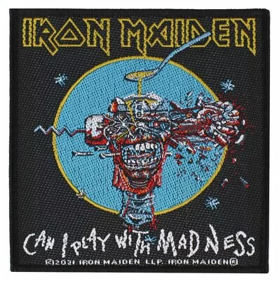 Buy IRON MAIDEN Patch: CAN I PLAY WITH MADNESS IN RETAIL PACK: Album Official Merch • 4.30£