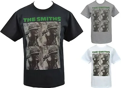 Buy Mens VEGAN T-Shirt The Smiths MEAT IS MURDER Army Helmet British English  • 18.50£