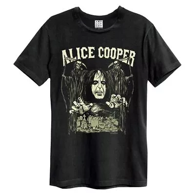 Buy Amplified Alice Cooper Reapers Mens Black T Shirt Alice Cooper Classic Tee Shirt • 19.95£