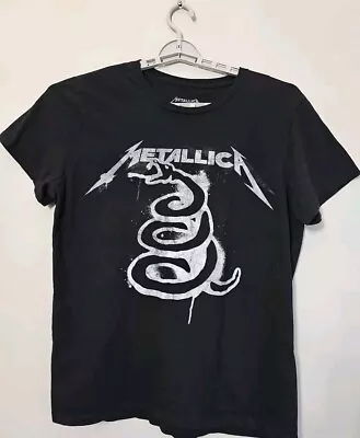 Buy Metallica Black Album Official Merchandise Black/Gray T-Shirt Women's Size XL • 9.46£