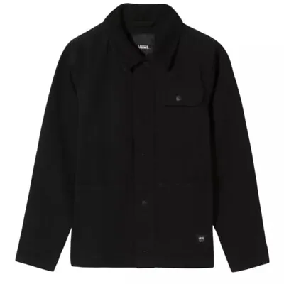 Buy Brand New Boys Vans Drill Chore Coat Black Size Medium • 29.30£