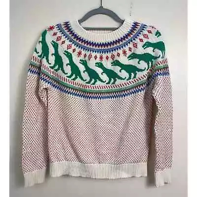 Buy Women's Modcloth Fair Isle Rawr Ambition T Rex Cardigan Sweater • 35.91£