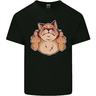 Buy Grumpy Cat Finger Flip Offensive Funny Mens Cotton T-Shirt Tee Top • 8.75£