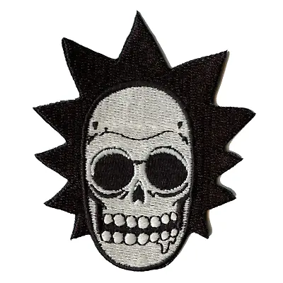 Buy Rick And Morty Skull Of Rick Embroidered Iron On Patch • 10.40£