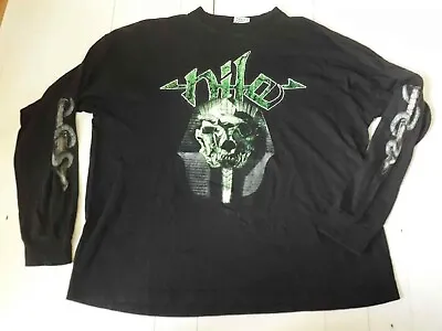 Buy NILE Their Darkened Shrines Vintage '03 Longsleeve EU Tour T Shirt Death Metal  • 95.88£