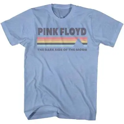 Buy Pink Floyd Dark Side Of The Moon Light Blue Heather T-Shirt • 24.43£