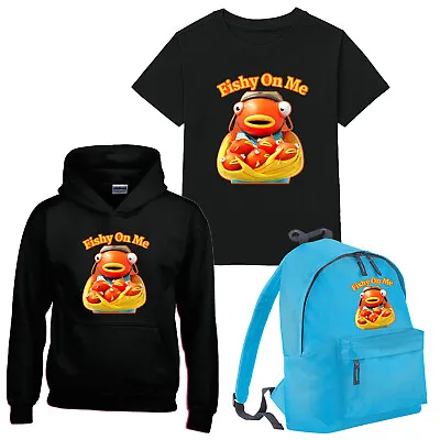 Buy Tiko Merch Kids T Shirt Youtuber Fishy On Me Game Boys Girls Tee Funny Gift • 7.99£