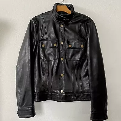 Buy EUC - Banana Republic Black Genuine Leather Moto Jacket • 139.94£