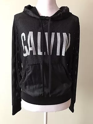 Buy Calvin Klein Mesh Sport Beach Hoodie - Size S, Black,New With Tags • 42£