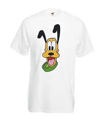 Buy New Men'sKid's Women's Pluto Face Cartoon T-shirt Gift Crewneck Shortsleeve Top • 7.49£