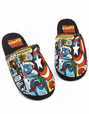 Buy Marvel Avengers Slippers Comic Mens Slip On House Shoes Loafers • 16.95£