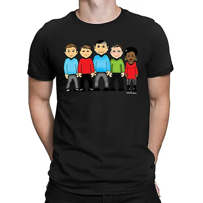 Buy Mens ORGANIC Cotton T-Shirt VIPwees Boldly Goes Cult Sci-Fi Movie Inspired • 10.49£