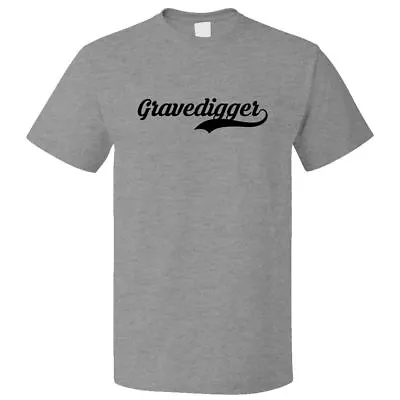 Buy Funny Gravedigger Retro Old School T Shirt Tee • 16.28£