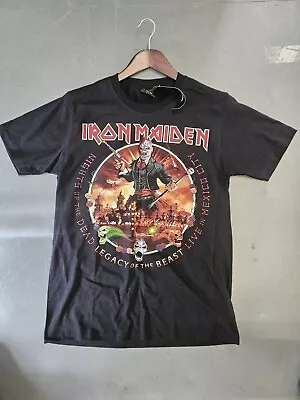 Buy Iron Maiden Band Tee Night Of The Dead Legacy Of The Beast Live Mexico Medium • 20£