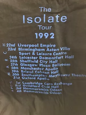 Buy Gary Numan Official 1992 Isolate Tour T-shirt XL • 22£