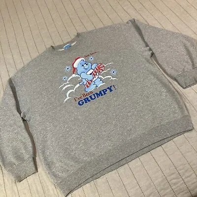 Buy Vtg Grumpy Care Bears Sweatshirt Christmas Sweater I’ve Been Grumpy XL Pullover • 25.57£