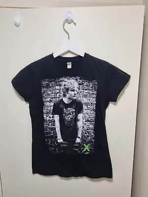 Buy Ed Sheeran Concert T-Shirt Women's Size 8 UK Gildan Black Size Small Ladies Logo • 10.99£
