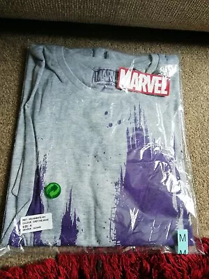 Buy Marvel Comics Official Avengers Infinity Thanos Head Black Mens Grey T-shirt Med • 7.99£
