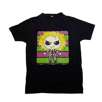 Buy Retro Stars & Stripes Beetlejuice Graphic Print T-Shirt Size Medium • 8.92£