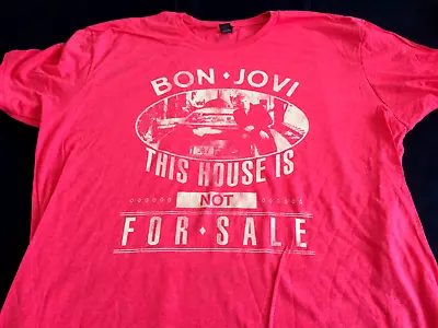 Buy BON JOVI This House Is Not For Sale T SHIRT Mens XL New • 4.99£