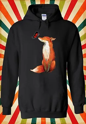 Buy Fox And Butterfly Art Funny Cool Men Women Unisex Top Hoodie Sweatshirt 3050 • 17.95£