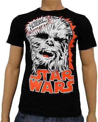 Buy Star Wars Chewbacca T-Shirt Cotton Black Sizes: XS & S Logoshirt • 25£
