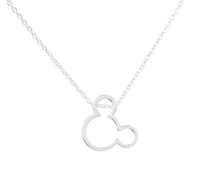 Buy Silver Disney Style Necklace - Mickey Mouse Jewellery  - Brand New • 9.99£