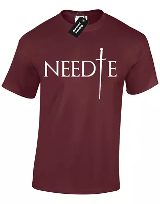 Buy Needle Sword Mens T-shirt Game Of Stark Khaleesi Thrones Arya The Hound Fan • 7.99£