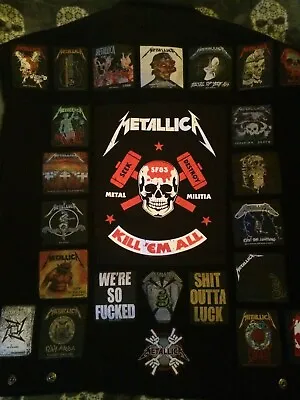 Buy Custom Battle Jacket W/ Your Personal Patch Collection Thrash Death Black Metal • 235£