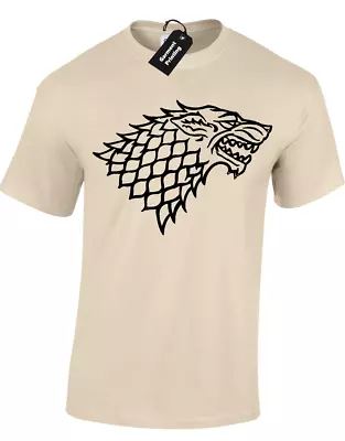 Buy Direwolf Mens T-shirt Game Of Snow King Of Thrones Jon North Khaleesi Printed • 8.99£