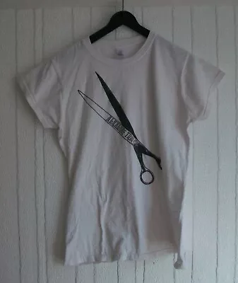 Buy Alkaline Trio Scissors White T-Shirt Size Ladies M Cotton • 5£