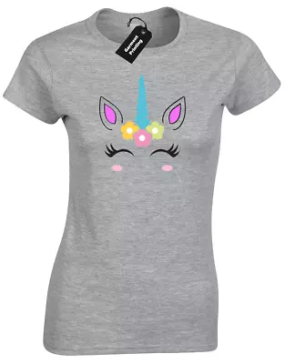 Buy Unicorn Face Ladies T Shirt Tee Cute Funny Magic Summer Fashion • 8.99£