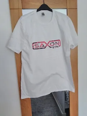 Buy Gildan Men's Saxon Gym Motif  White T-Shirt  UK L • 4.99£